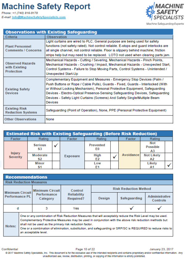 Risk Assessment Services Remote Safeguarding Assessments Machine Safety