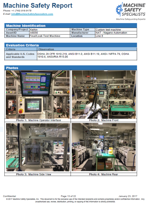 Risk Assessment Services Remote Safeguarding Assessments Machine Safety